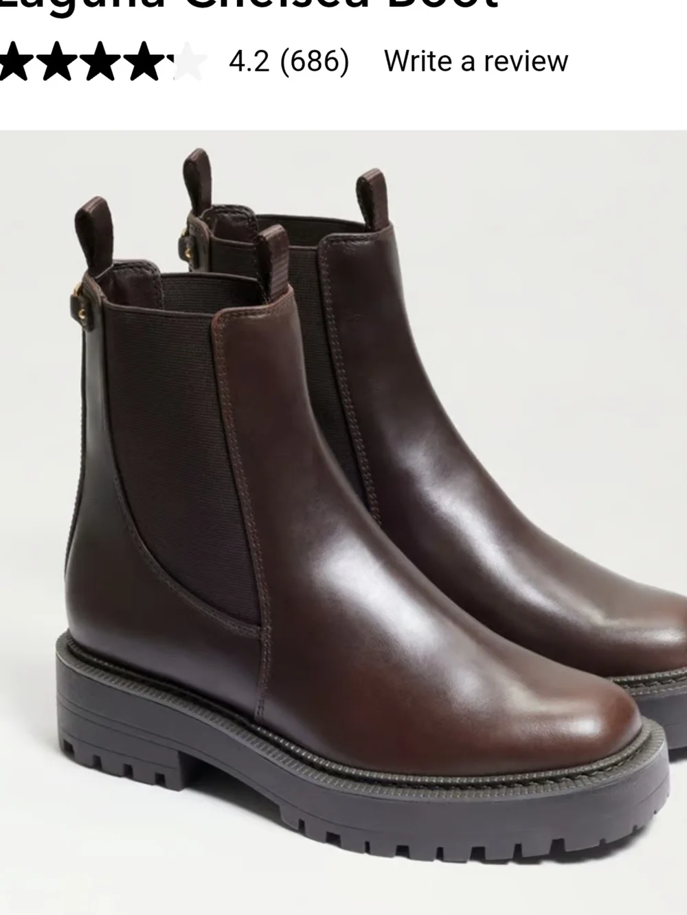 Sam Edelman Burgandy Leather Waterproof Boots